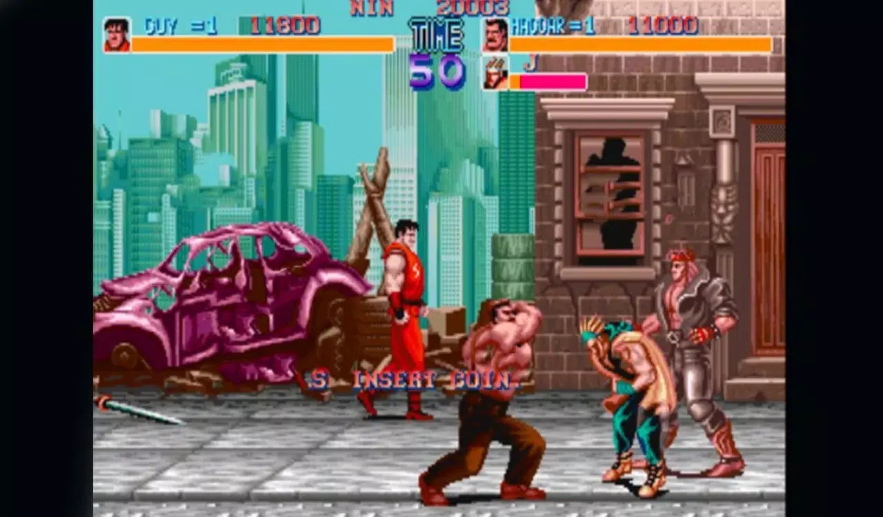 Final fight arcade game 1989 ဖန်သားပြင်ဓာတ်ပုံ 1