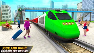 City Train Driving Train Games Ảnh chụp màn hình 2