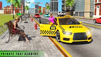 USA Taxi Car Driving: Car Game 스크린샷 2