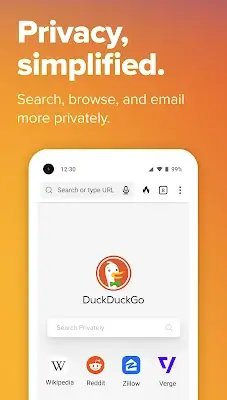 DuckDuckGo Private Browser Capture d'écran 1