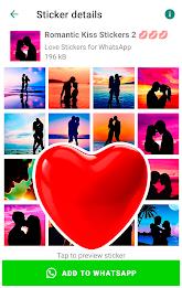 Romantic Stickers for WhatsApp Captura de pantalla 3