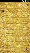 SMS Messages GlitterGold Glass Ảnh chụp màn hình 3