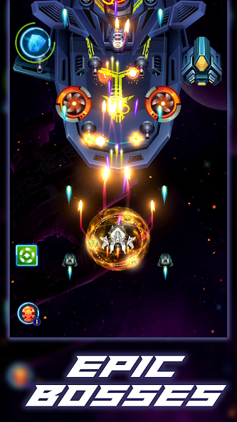 Galaxy Squad: Space Shooter Mod Schermafbeelding 1