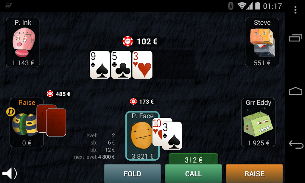 Bots Don't Bluff Offline Poker Скриншот 1