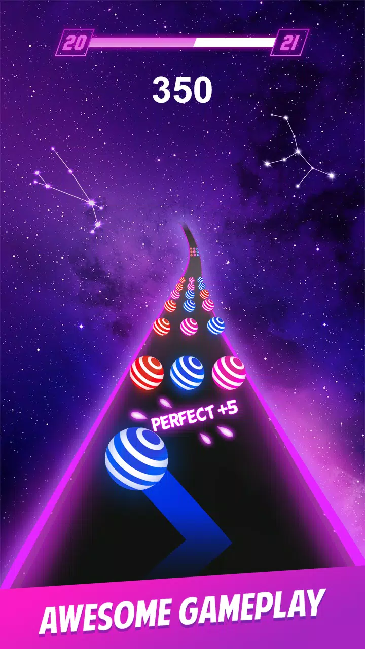 Dancing Ball Color Rush Game Ekran Görüntüsü 1