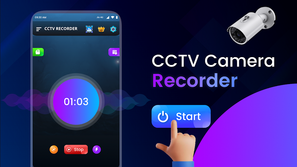 CCTV Camera Video Recorder App Schermafbeelding 1