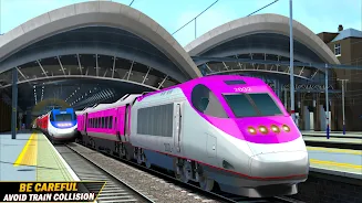 City Train Driving Train Games Ảnh chụp màn hình 1