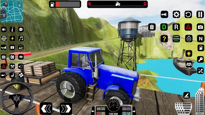 Tractor Trolly Driving Games Скриншот 2