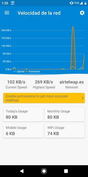 Speed Indicator - Network Speed स्क्रीनशॉट 1