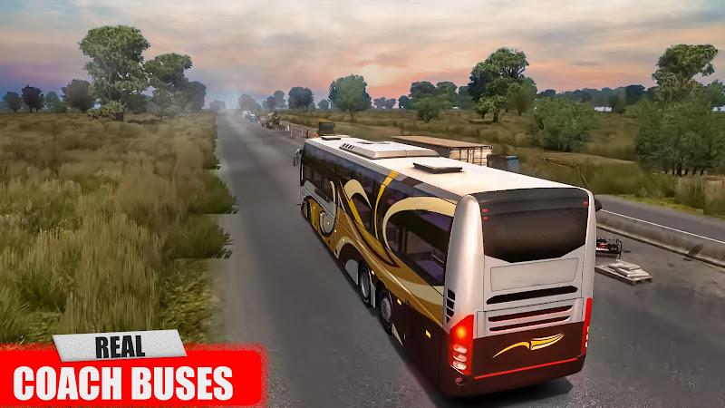 Euro Coach Bus Driving Games स्क्रीनशॉट 3