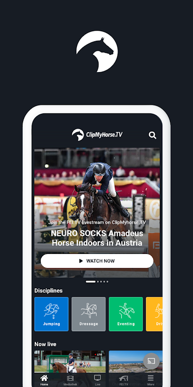 ClipMyHorse.TV & FEI.TV Скриншот 1