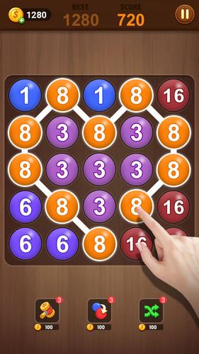 Merge bubble - Number game 스크린샷 4