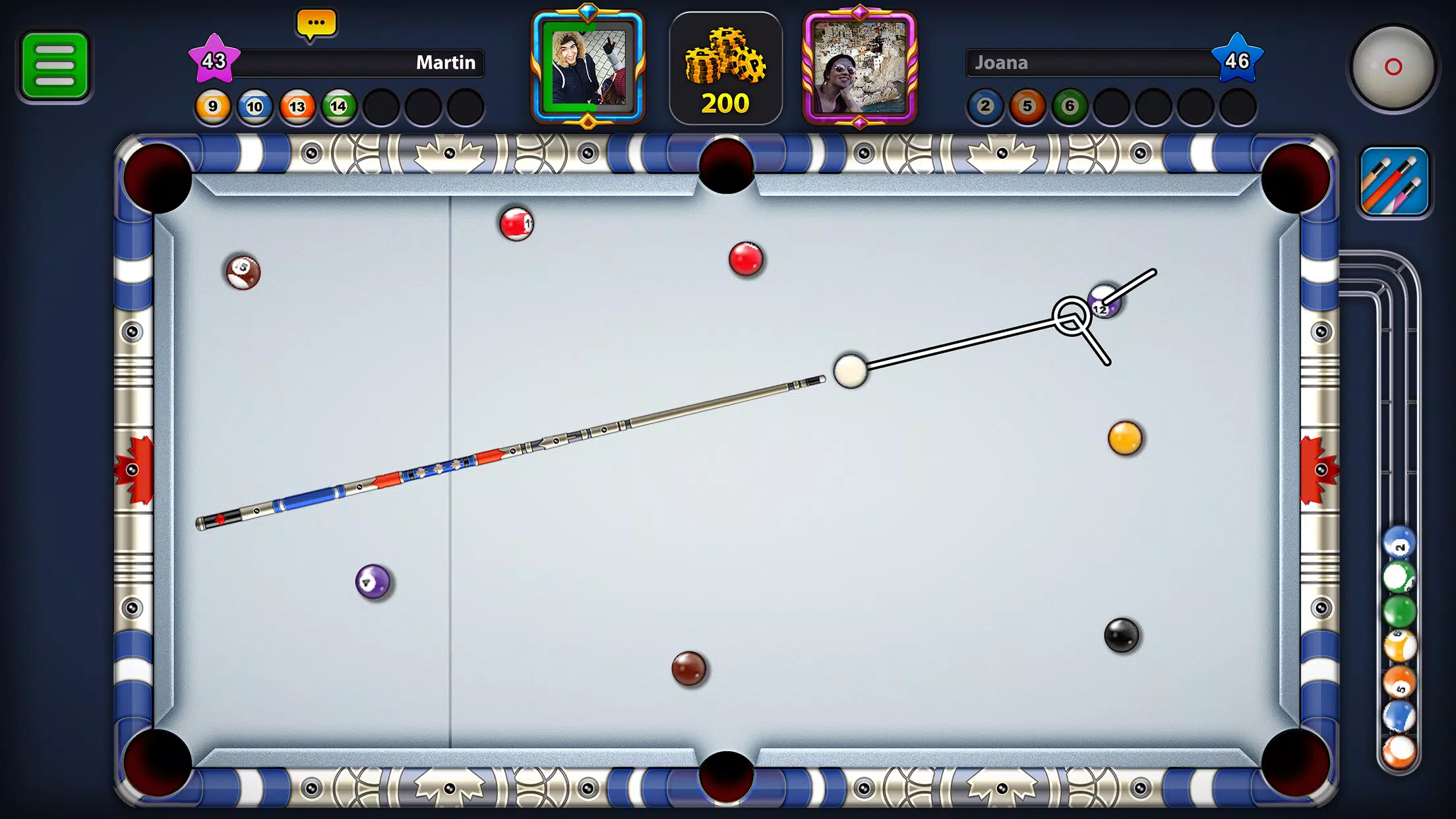 Billiards Game: 8 Ball Pool स्क्रीनशॉट 2