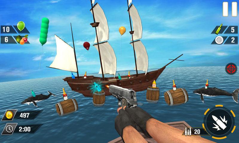 Bottle Gun Shooter Game Mod應用截圖第3張
