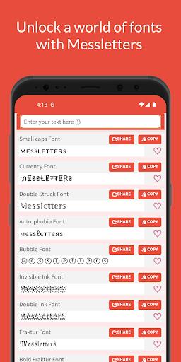Messletters ဖန်သားပြင်ဓာတ်ပုံ 1