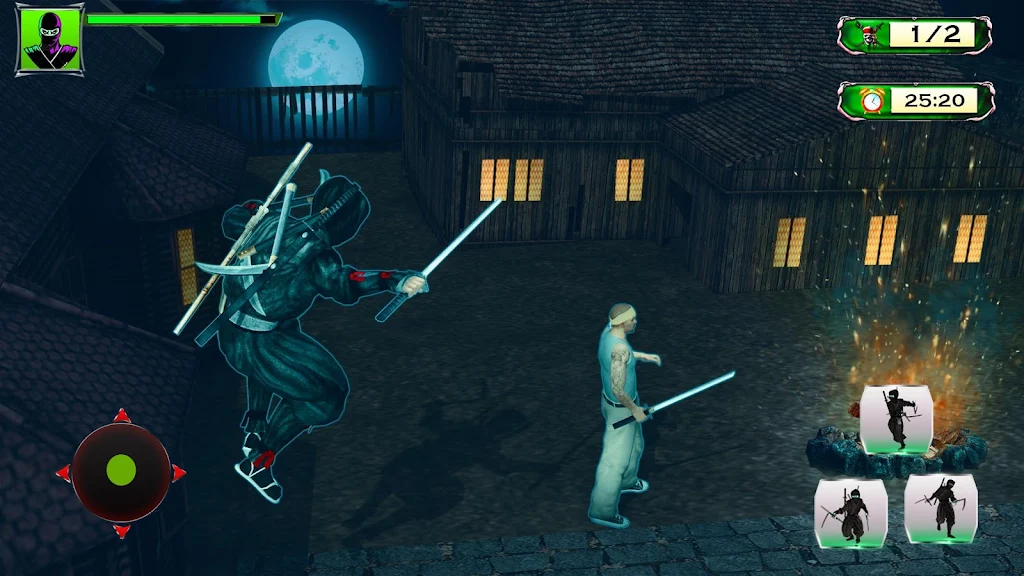 Ninja Hero Assassin Samurai Pirate Fight Shadow Schermafbeelding 1