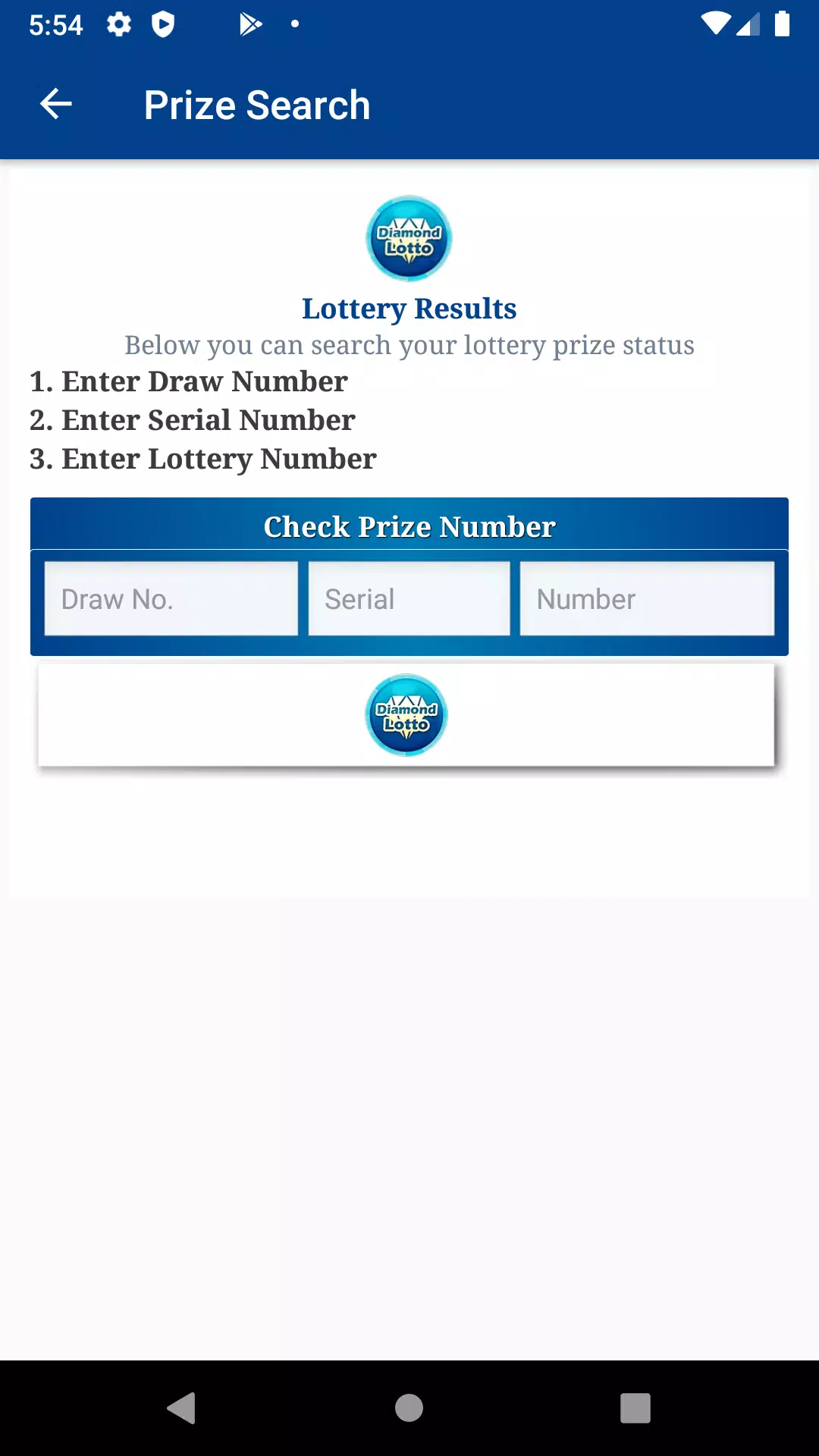 Diamond Lotto Capture d'écran 2
