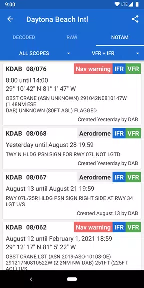 Avia Weather - METAR & TAF Tangkapan skrin 4