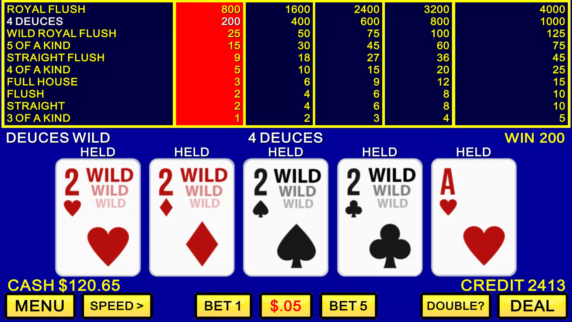 Video Poker Casino Captura de tela 2