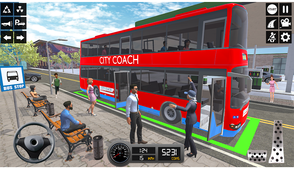 Driving Simulator 3d Bus Games Ekran Görüntüsü 4