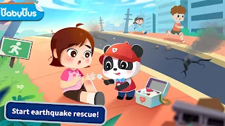 Baby Panda Earthquake Safety 4 स्क्रीनशॉट 1