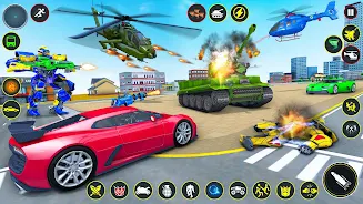 Helicopter Robot Car Game 3d Screenshot 3