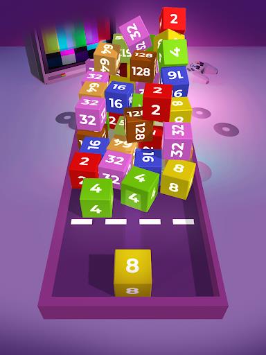 Chain Cube 2048: 3D merge game स्क्रीनशॉट 1