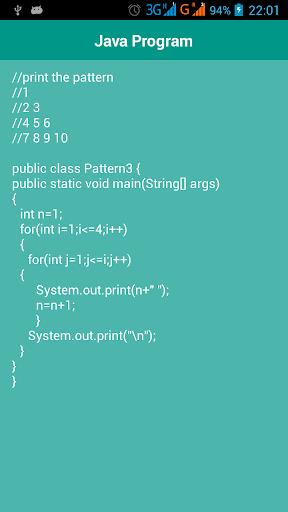 Java Program Capture d'écran 2