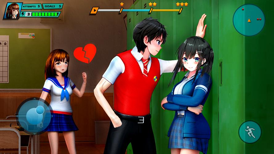 School Love Life: Anime Games Скриншот 4