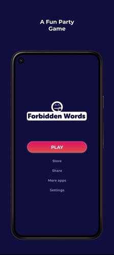 Forbidden Words - Party game 스크린샷 1
