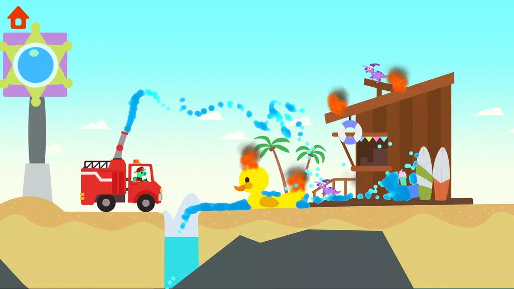 Dinosaur Fire Truck: for kids Schermafbeelding 3