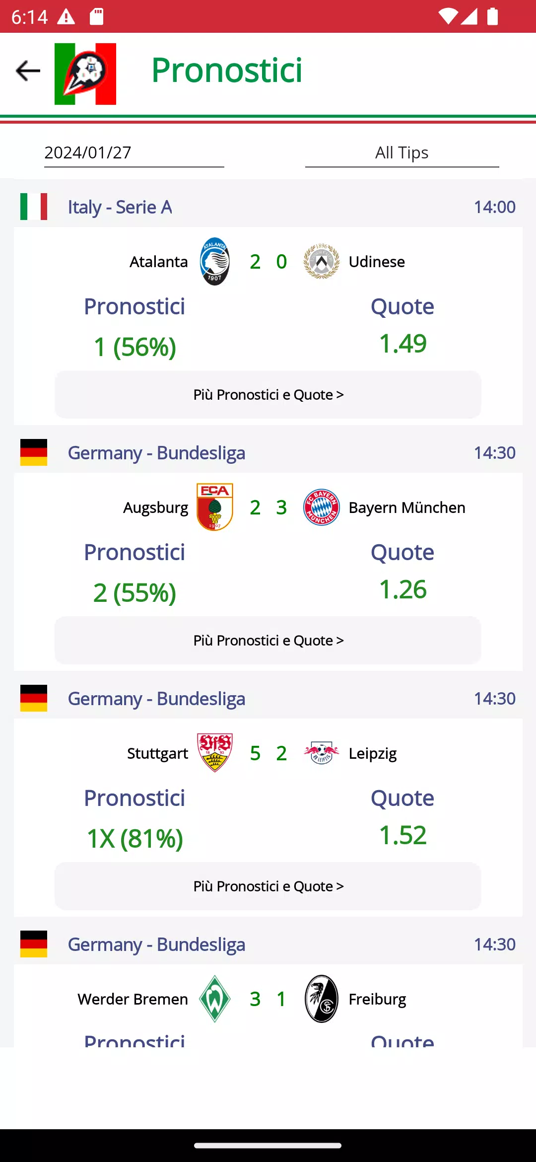 Football Serie A Calcio Italy应用截图第2张