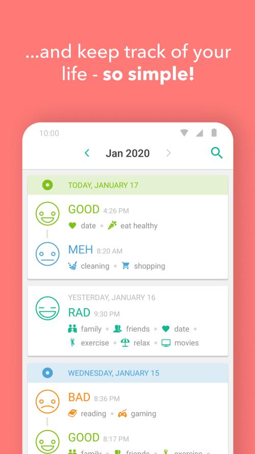 Daylio Journal - Mood Tracker Screenshot 4