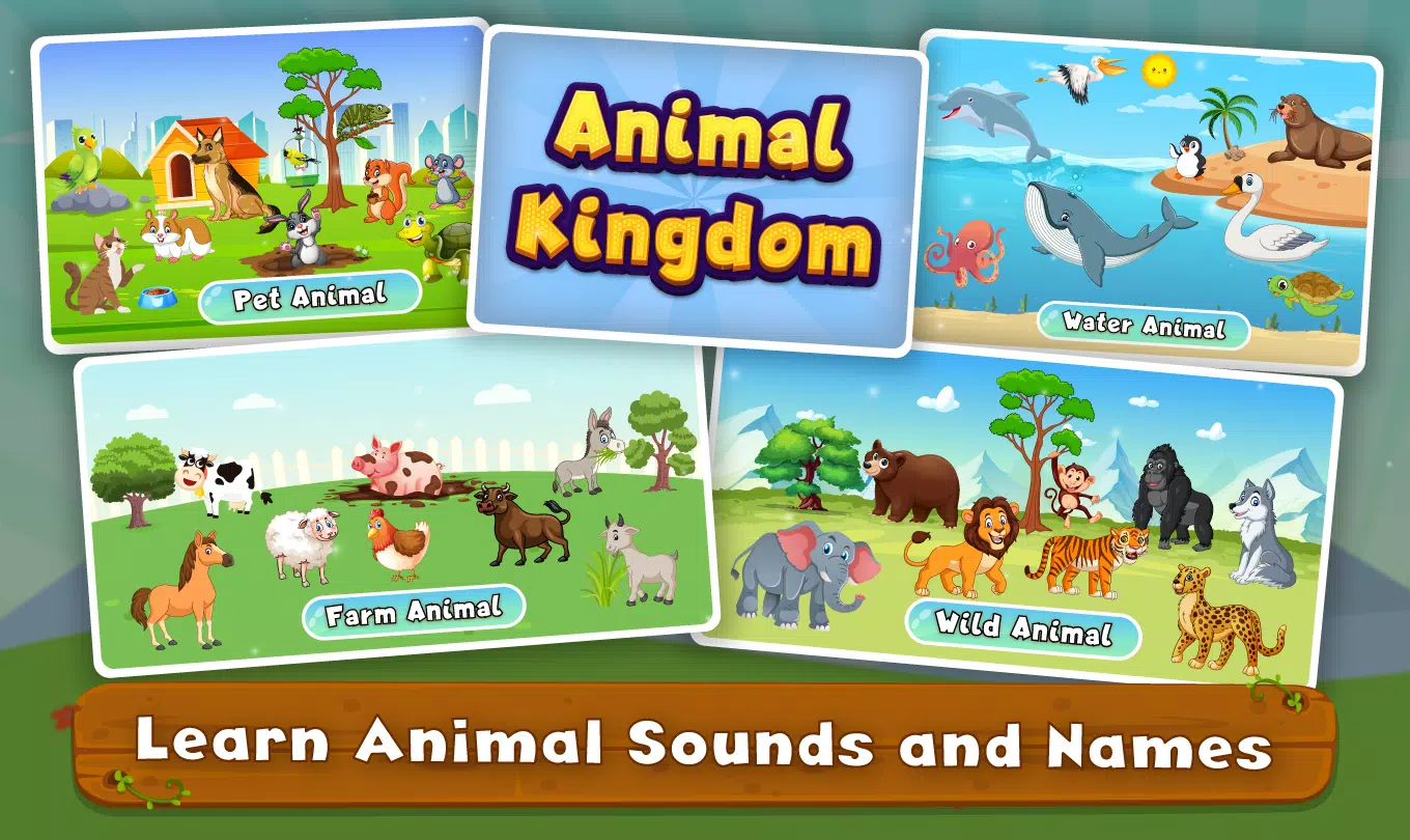 Kids Animal Sounds & Games Zrzut ekranu 3