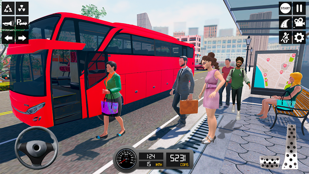 Driving Simulator 3d Bus Games Ekran Görüntüsü 3