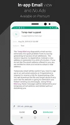 Temp Mail - Temporary Email ဖန်သားပြင်ဓာတ်ပုံ 4