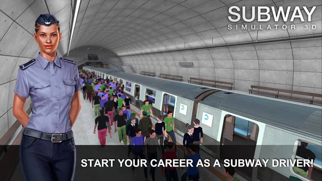 Subway Simulator 3D Mod ဖန်သားပြင်ဓာတ်ပုံ 1