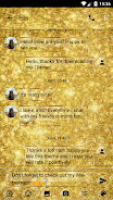 SMS Messages GlitterGold Glass Ảnh chụp màn hình 2