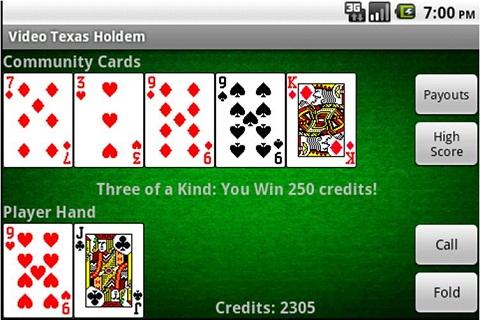 Video Texas Holdem Poker Captura de tela 2
