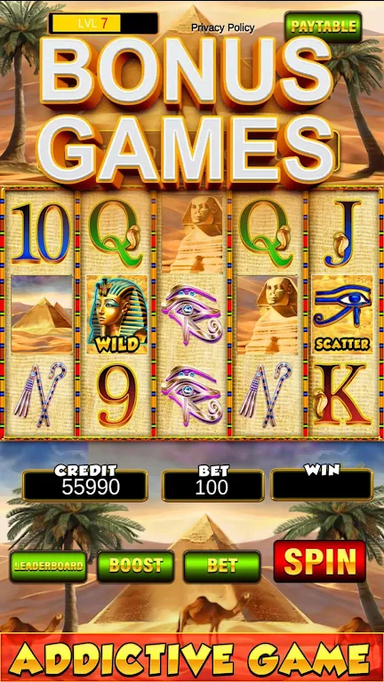 Slot Machine: New Pharaoh Slot - Casino Vegas Feel应用截图第3张