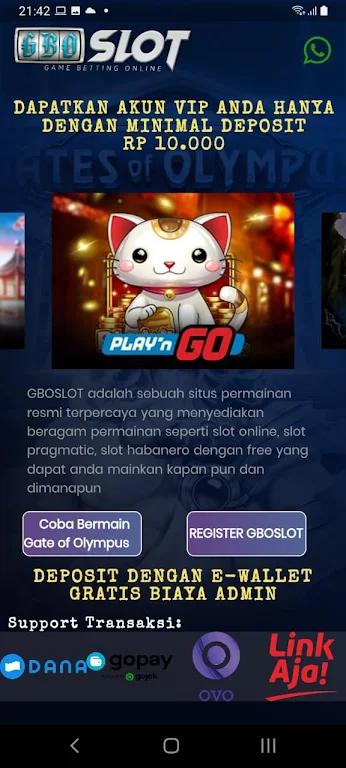 Schermata GBOSLOT : Slot Pragmatic Play 3