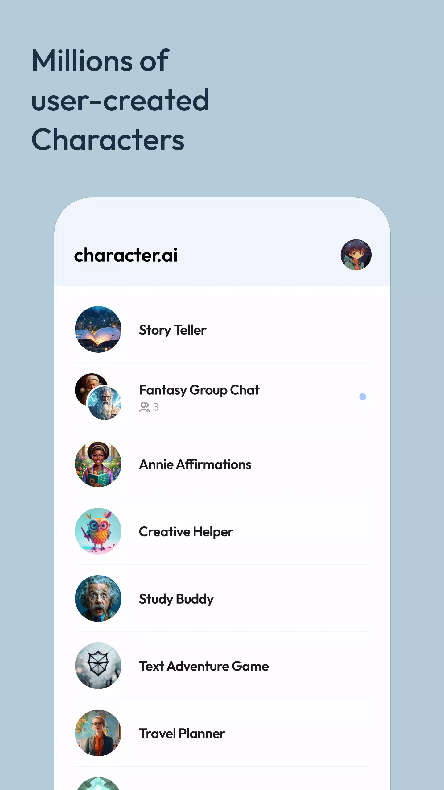 Character AI: Chat, Talk, Text Screenshot 2