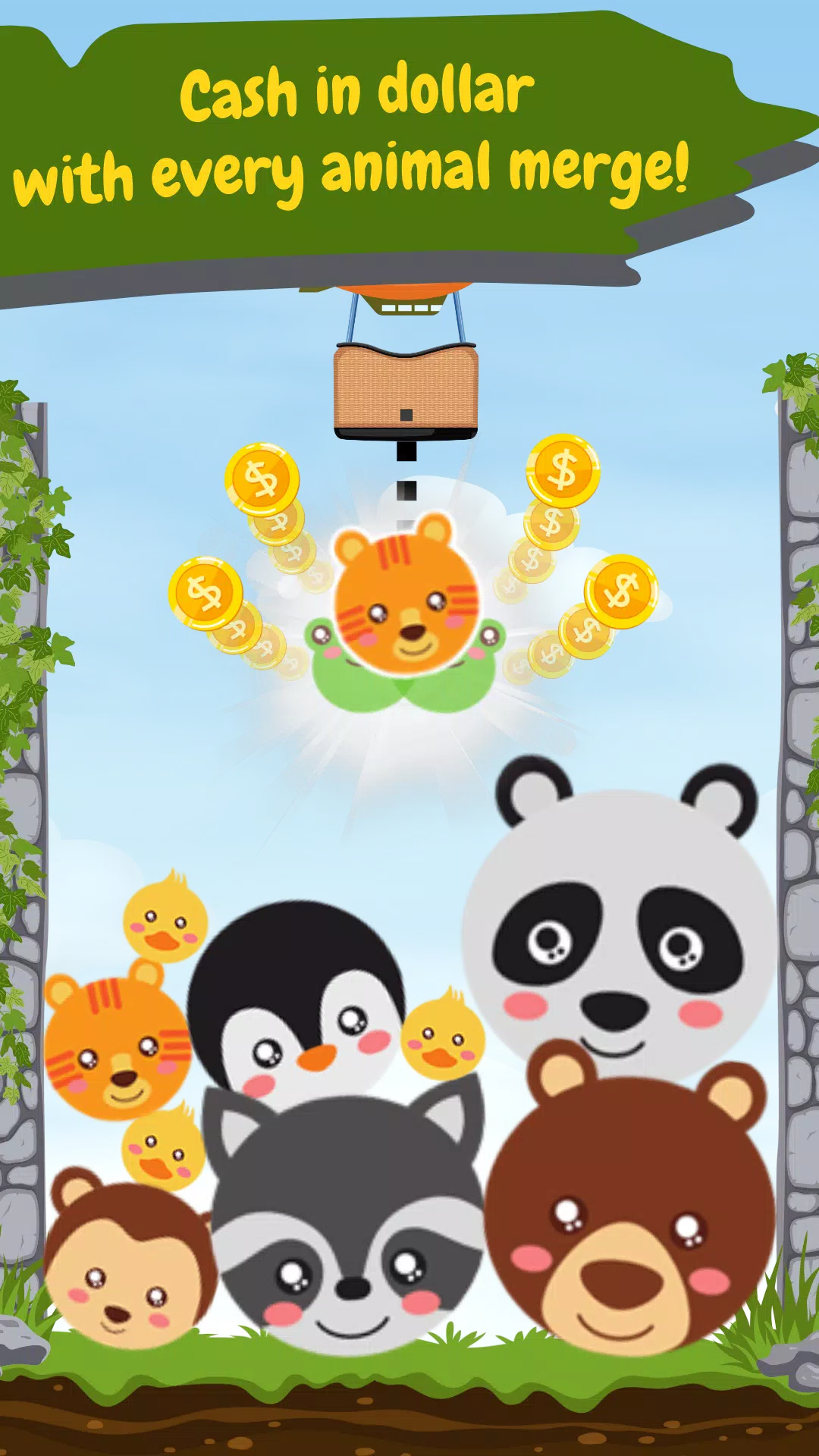 Schermata animal drop merge 2