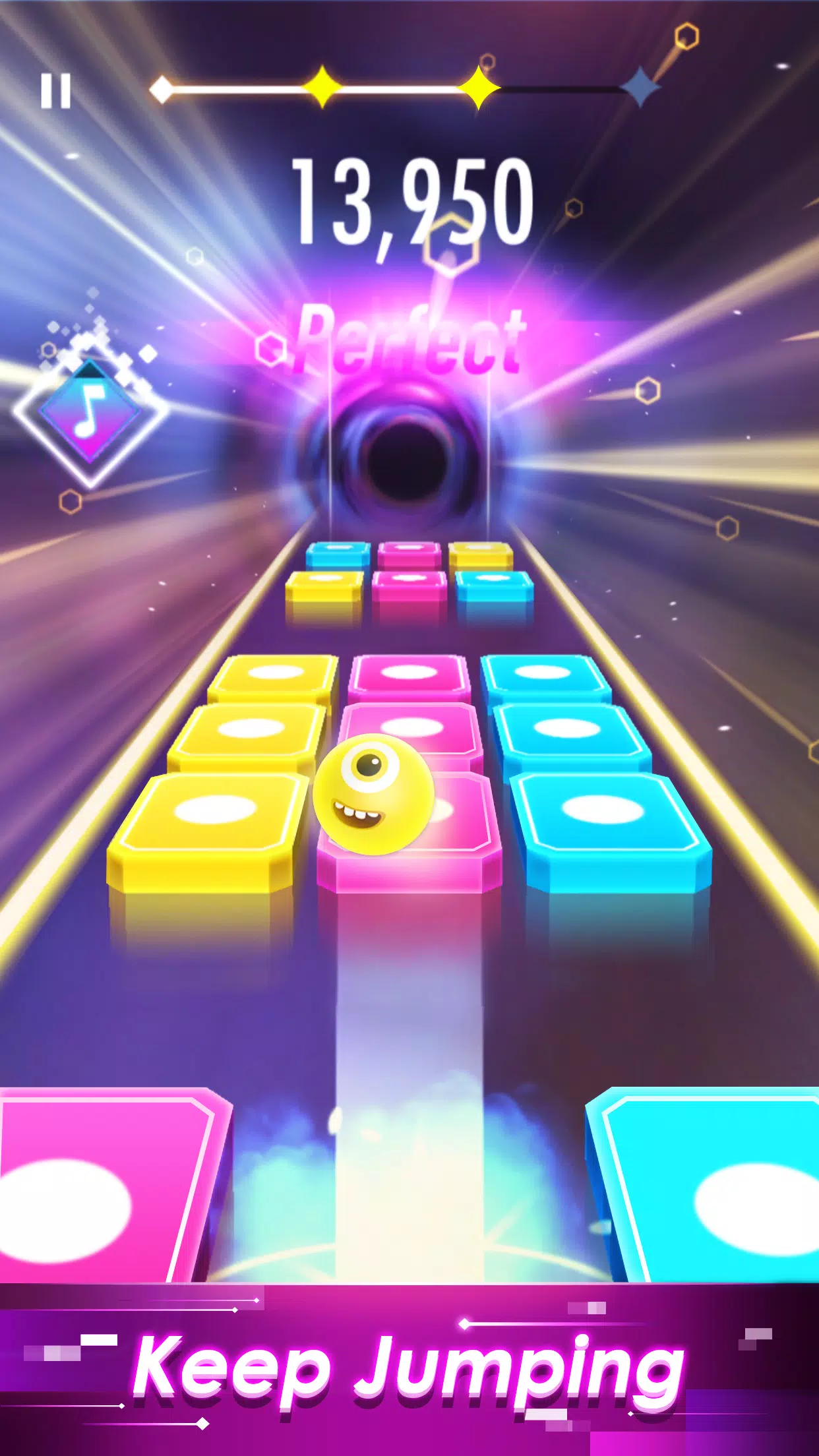 Magic Tiles Hop: EDM Rush Ball Schermafbeelding 1