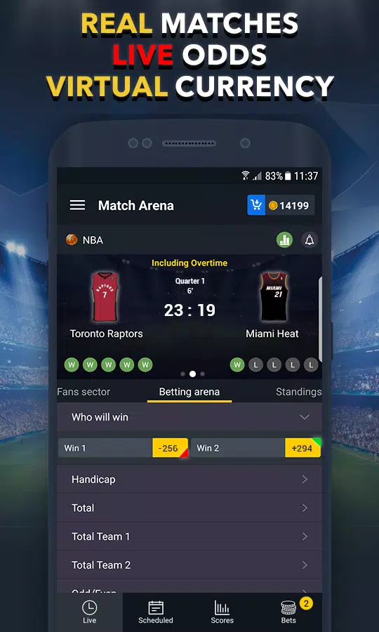 Sports Betting Game - BET UP Zrzut ekranu 1