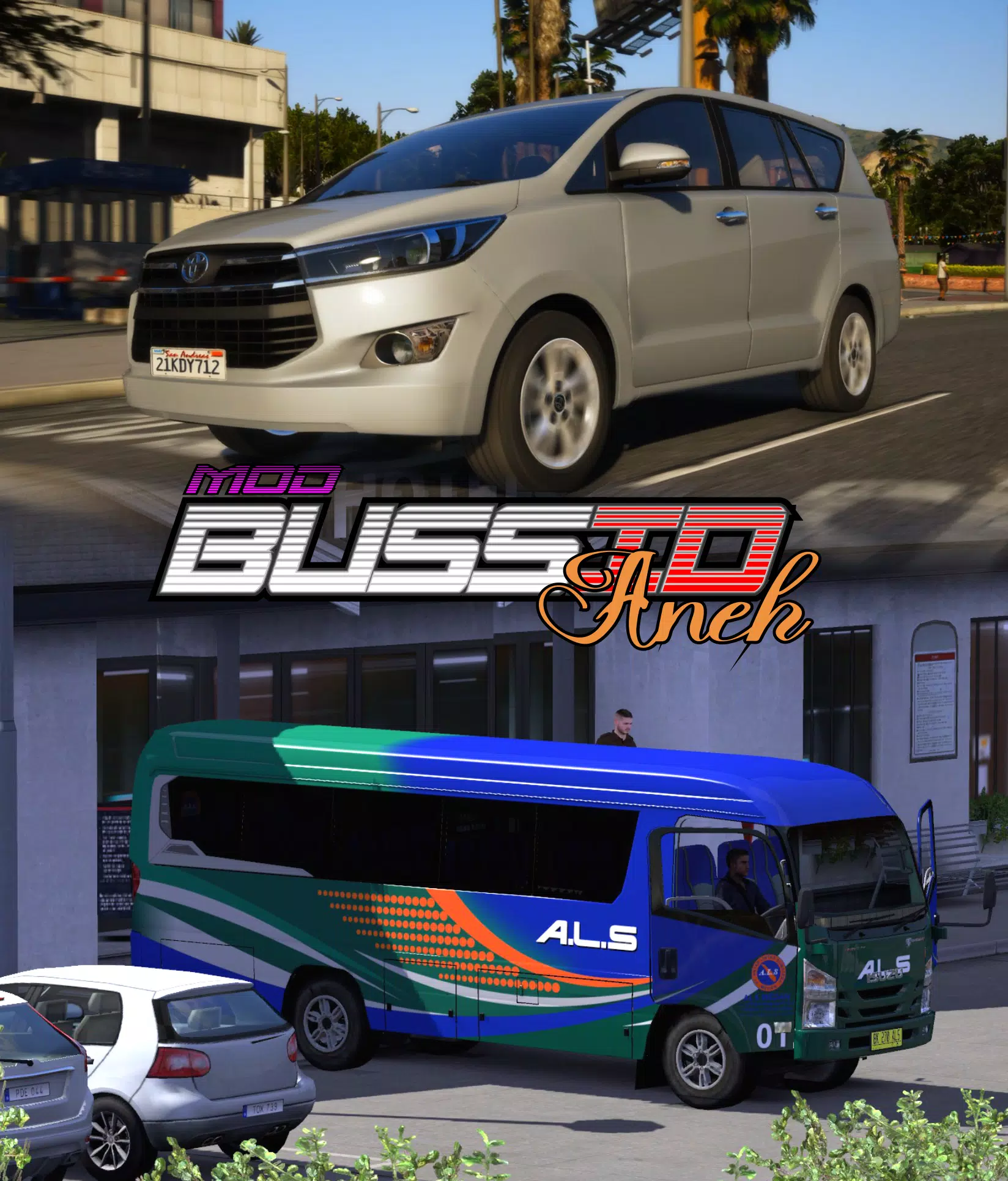 Mod Aneh Bussid ภาพหน้าจอ 1