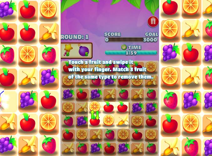 Juicy Fruit - Match 3 Fruit ภาพหน้าจอ 2