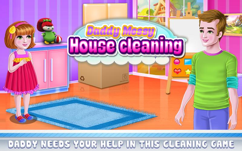 Daddy Messy House Cleaning スクリーンショット 3