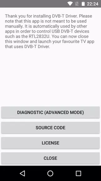 DVB-T Driver Screenshot 1