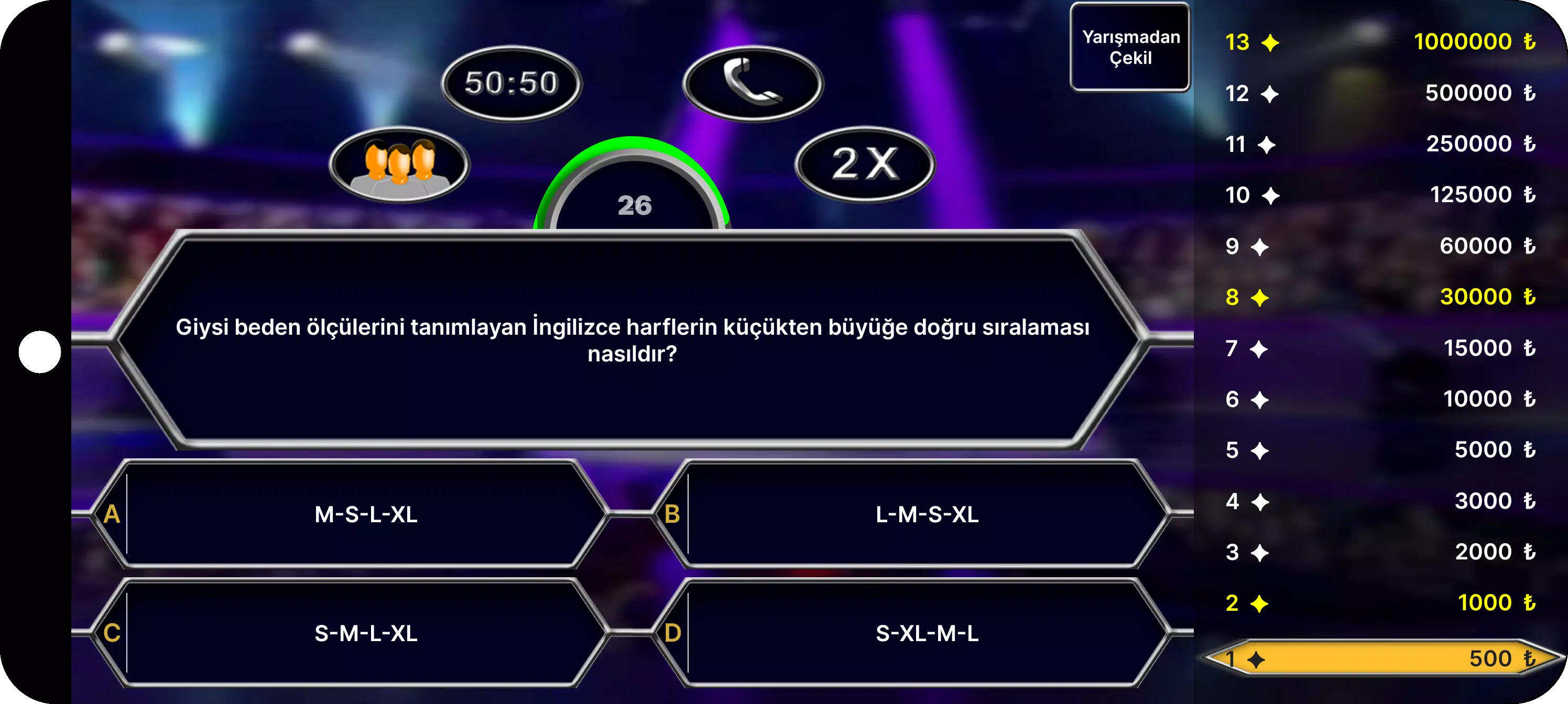 Milyoner Bilgi Yarışması应用截图第2张